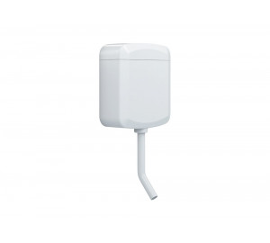 ABS cistern with pneumatic flush on cistern
